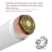2-in-1 USB Electric Trimmer - Lipstick Shape Eyebrow Shaver & Facial Hair Remover For Women_voghion.com