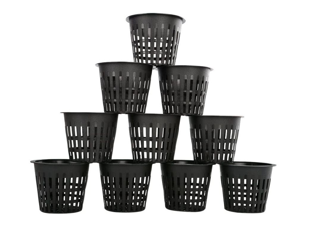 Hortikulturna hidroponična sadilna košara, sadilna skodelica, gojenje brez prsti, 3-palčna mrežasta skodelica, režna mrežasta skodelica_voghion.com