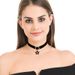 Choker Short Collarbone Chain Collar Women's Strap Neck Accessories Sexy Black Wide Edged Internet Famous Necklace_voghion.com