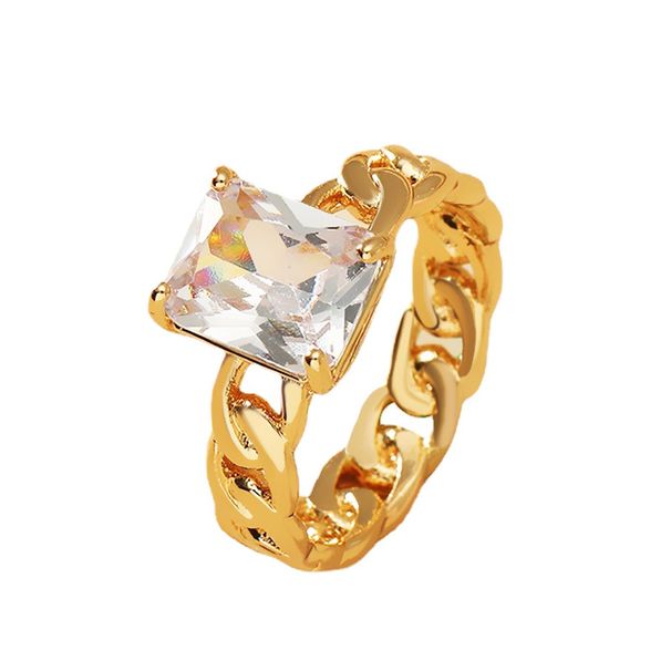 Gioielli di moda transfrontalieri europei e americani con catena cubana in zircone intrecciato ed elegante, indice di temperamento della personalità_voghion.com