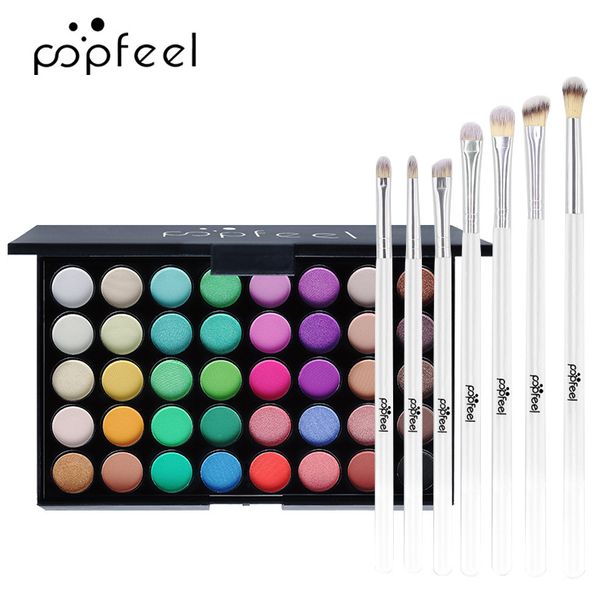 Sminkkészletek 40 szemhéjfesték szín + 7 szemhéjfesték ecset Sminktermékek Sminkmárka_voghion.com