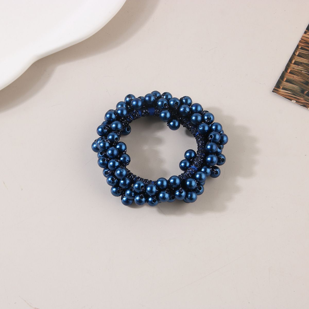 Elastico per capelli con perle colorate, elastico per capelli da donna, elastico per capelli, elastico per capelli, copricapo di alta qualità_voghion.com