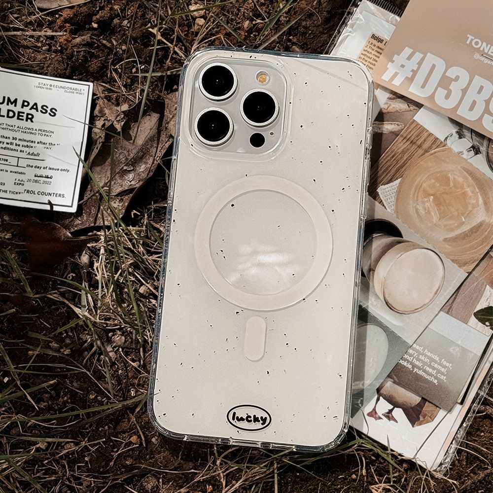 Custodia magnetica per iPhone 16/15/14/13/12 Pro Max, design con stampa IMD effetto cocco con supporto pieghevole, custodia morbida in TPU sottile con ricarica wireless_voghion.com