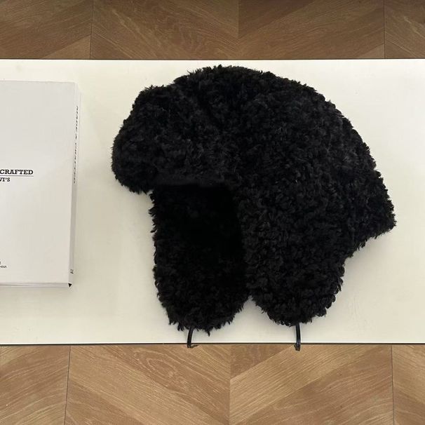 Cappello invernale in velluto spesso, caldo, tinta unita, antivento e antifreddo, Lei Feng, versatile cappello da sci del nord-est_voghion.com