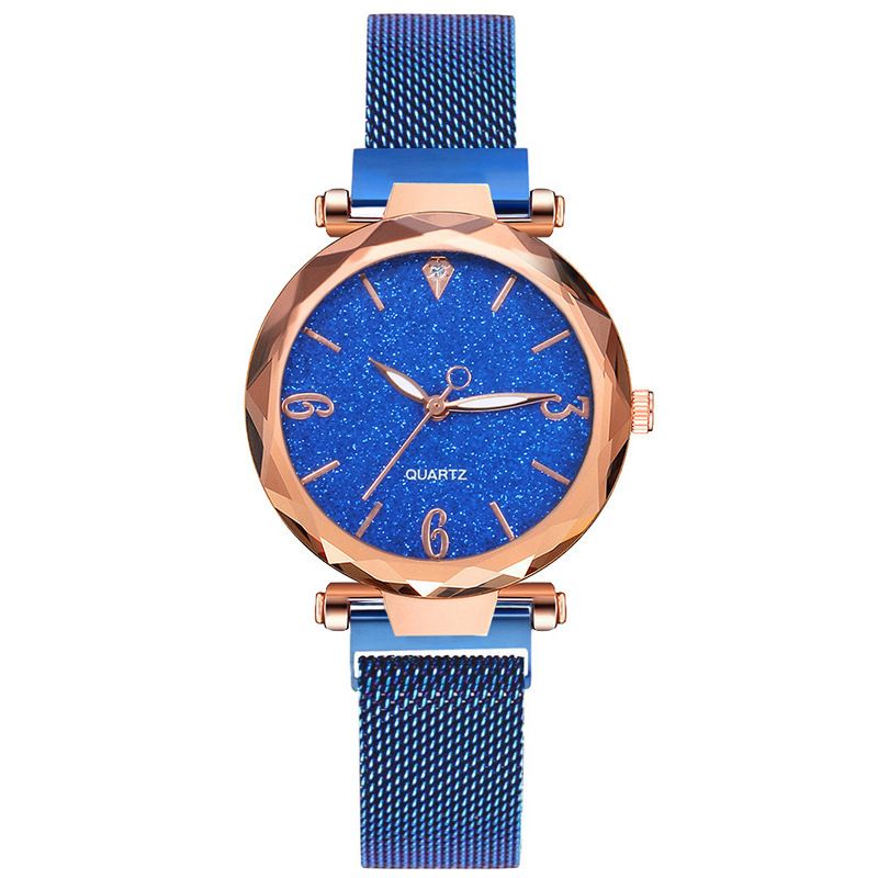 Women's Watch Silver Powder Face Fashion Digital Casual Women's Watch Quartz Watch_voghion.com