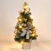 Mini-Christbaumschmuck, 40 cm, mit LED-Lichtern – festliche Tischdekoration für Zuhause, Büro, Party_voghion.com