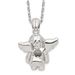 Sterling Silver RH-pltd CZ May Birthstone Angel Ash Holder 18in Necklace_voghion.com