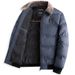 Men's Clothing Fashionable fur collar men's cotton coat winter coat thickened short warm cotton coat lapel Silk cotton padded jacket casual winter_voghion.com
