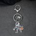 Skull Pumpkin Spider Web Scarecrow Pendant Keychain Halloween Series Ornament_voghion.com