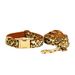 Leash Pet Neck Collar Deep Bottom Leopard Print Dog Neckband Engravable_voghion.com