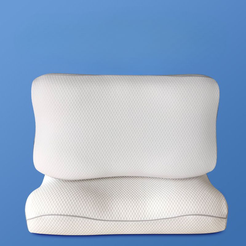 Hydrophiles Schlafkissen aus Baumwolle für Erwachsene mit biobasiertem Memory-Core, rechteckig, für den Nacken_voghion.com