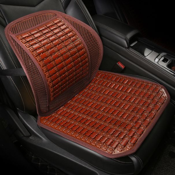 Bamboo car cushion summer small square mat cross-border export office seat cushion sofa bamboo waist support Factory Direct Supply_voghion.com