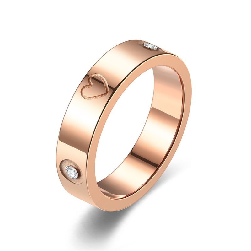 Vrouwen Sieraden Mode Nieuwe Niche Persoonlijkheid Liefde Hart Diamant Koppel Ring Pinky Ring_voghion.com