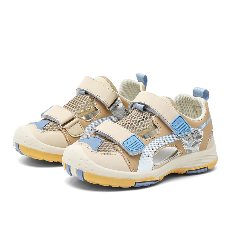 2024 New Summer Big Boy Beach Children's Shoes Kids Canvas Rain Flats Children Boys Sandals Sport Leather Cut-outs Child_voghion.com