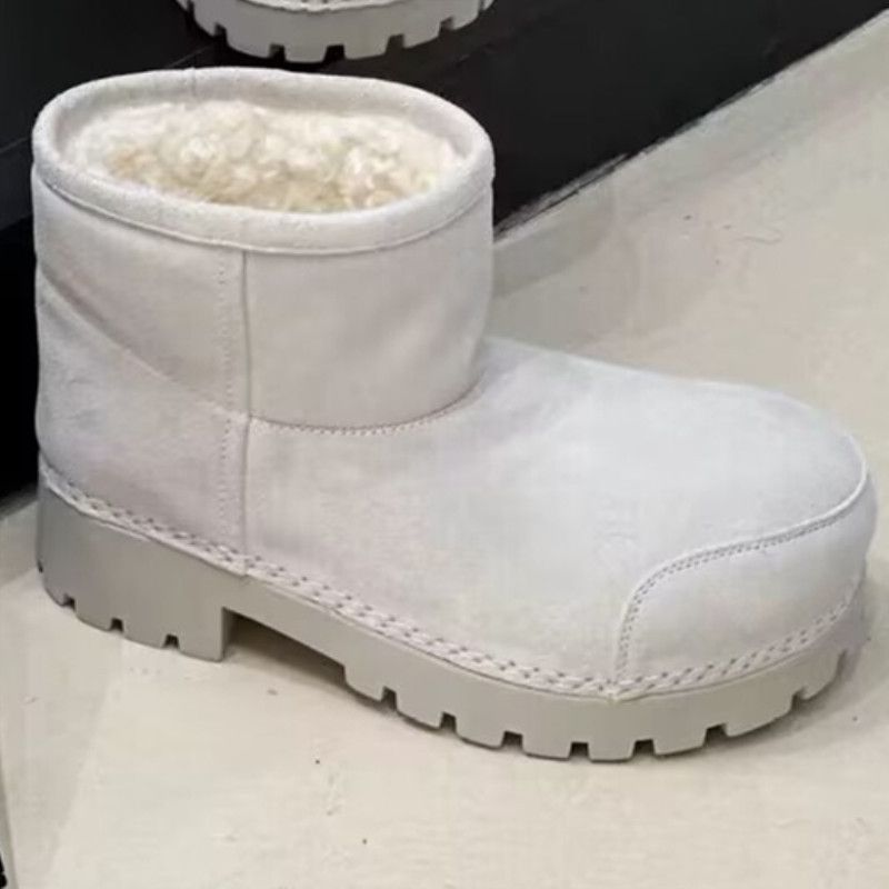 Niedlicher hässlicher Schneeschuh für große Zehen für Damen im Winter 2025 im neuen Stil, Loafer mit dicker Sohle, höhenverstärkend, Overknee-High-Tube, warme Designer-Schuhe_voghion.com