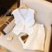 Women's Clothing Casual Temperament Loose Loose Feeling Suit Vest Shorts Two Piece Suit_voghion.com