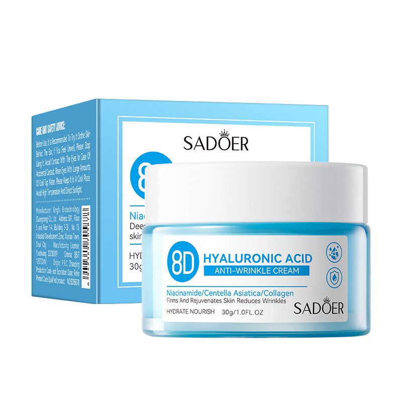 All English SADOER8D Hyaluronic Acid Anti Wrinkle Moisturizing&Nourishing Moisturizing&Rejuvenating Face Cream_voghion.com