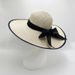 Elegant Ladies Oversized Brim Foldable Sun Hat Seaside Vacation Straw Hat Bow Dome Sun Hat_voghion.com