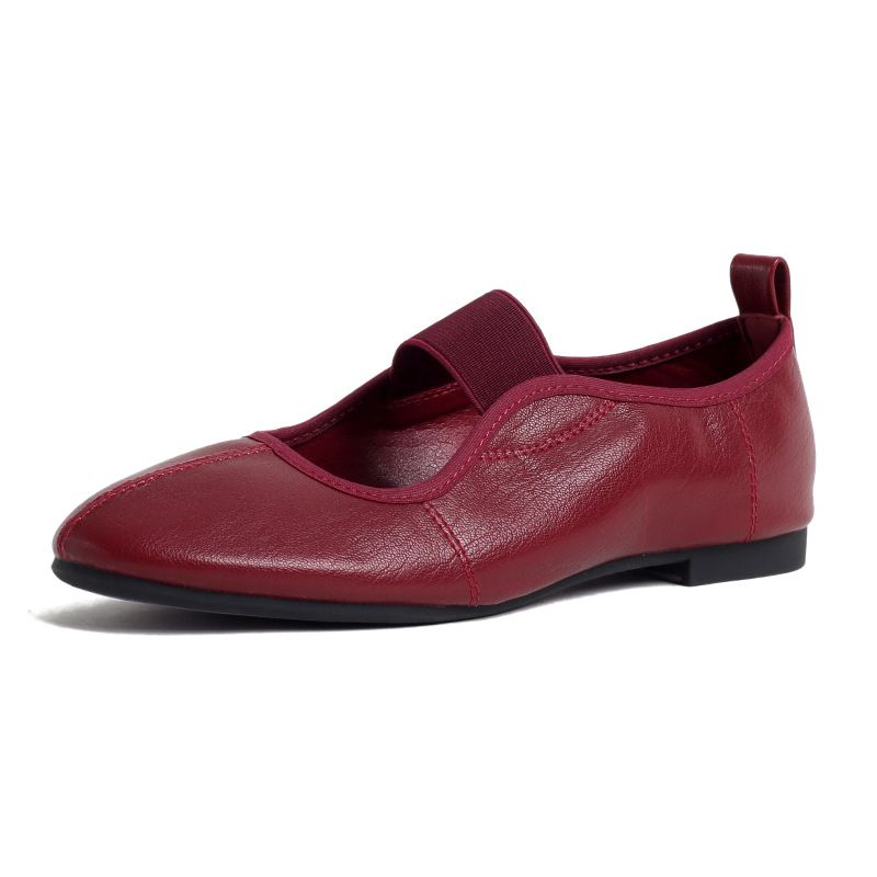 111-8 Huidong Yixin Da Grape Mom Same Style French Round Toe Elastic Band Versatile Comfortable Mary Jane Shoes For_voghion.com