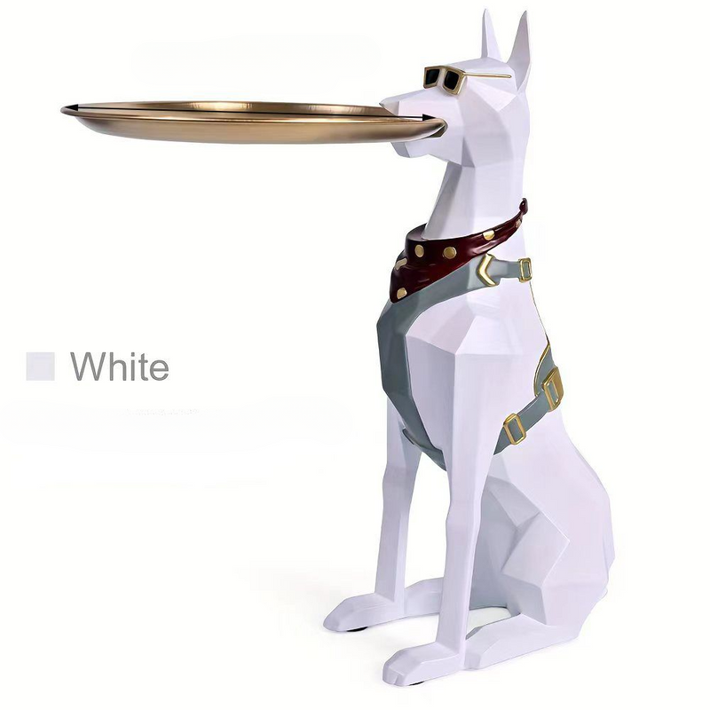 Light Luxury Creative Desktop Internet Celebrity Doberman Figurine Nordic Entrance Living Room Gift TV Cabinet Side Home_voghion.com