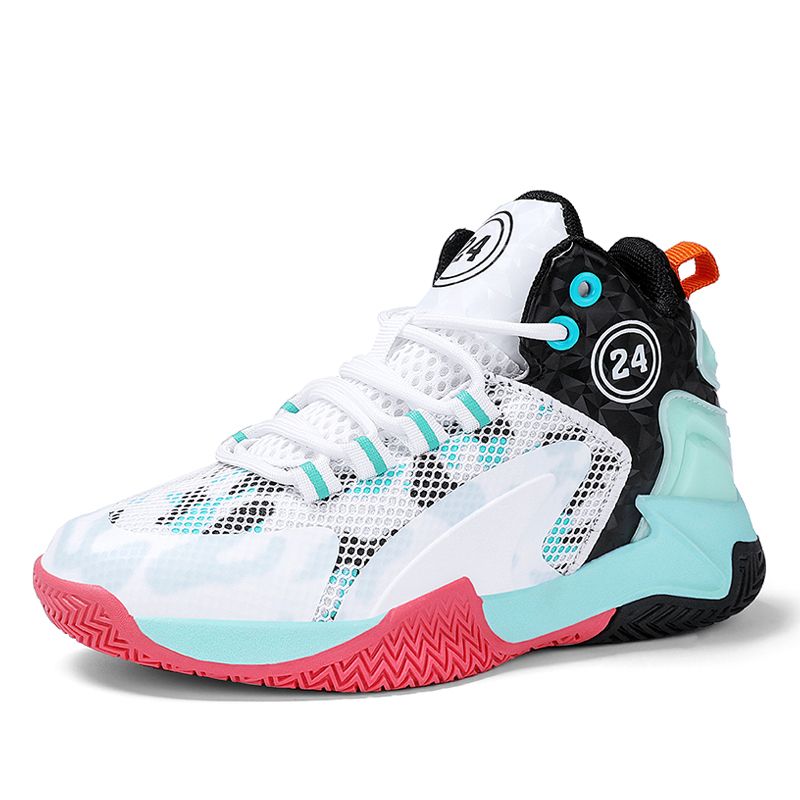 Kids Basketball Boys Sneakers Non-slip Child Trainer Basket Outdoor Leather Children Sport Shoes_voghion.com