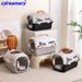 1PCS Pet Crates Portable Pet Box Car Cat Kennel Pet Air Box Cat Air Box Iron Mesh Cat Dog Traveling Suitcase_voghion.com