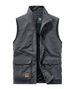 Leichte Herren-Utility-Weste – Ärmellose Nylonjacke mit mehreren Taschen für Angeln und Outdoor-Aktivitäten_voghion.com