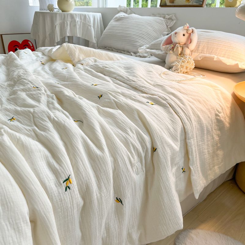 Couette d'été en coton lavé, couette d'été super douce et froissée, couette fine et douce pour la peau_voghion.com