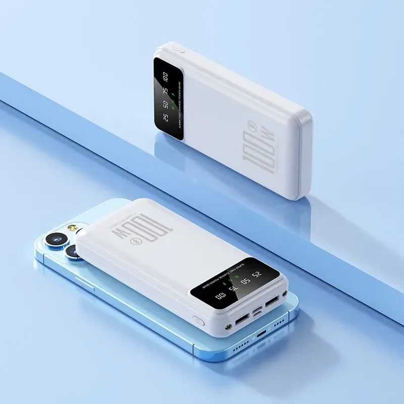 20000 MAh Large Capacity 100 W Fast Charging Portable Charger External Battery Power Bank For IPhone Xiaomi Samsung_voghion.com