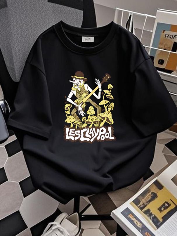 Camiseta divertida de Les Claypool, cómoda y gráfica, para uso diario, ropa de diseñador transpirable, informal, de verano, versátil, para hombre, ropa de calle suave_voghion.com