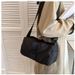 Oxford Cloth Crossbody Bag Fashionable and High-end Fitness Bag Women's Small Size Horizontal Casual Solid Color Single Shoulder Commuting Toast Bag_voghion.com