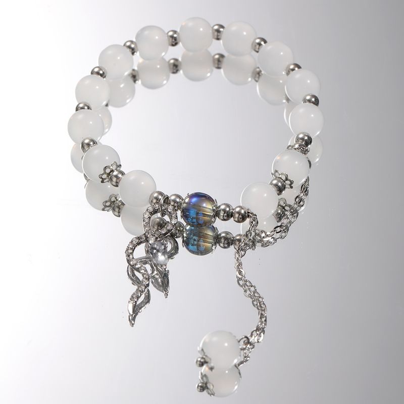 Elegant Simple Style Streetwear Geometric Butterfly Alloy Glass Wholesale Bracelets_voghion.com