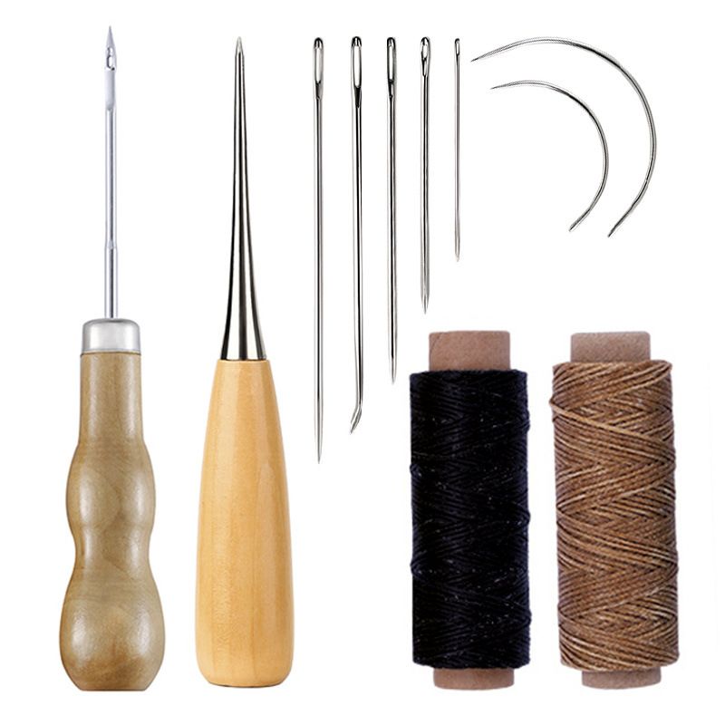 1Set Lederen Gereedschap Handgemaakte Leer Maken Leer Diy Set Maak Lederen Tas Gereedschap_voghion.com