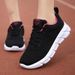 Hollow out single women's flat heel breathable sports shoes, versatile casual and lightweight mom's mesh shoes for_voghion.com