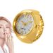 2025 New Arrivals Kvinder Forskellig grafik Urskive Quartz Analog Creative Rustfrit Stål Rem Cool Quartz Finger Ring Watch_voghion.com