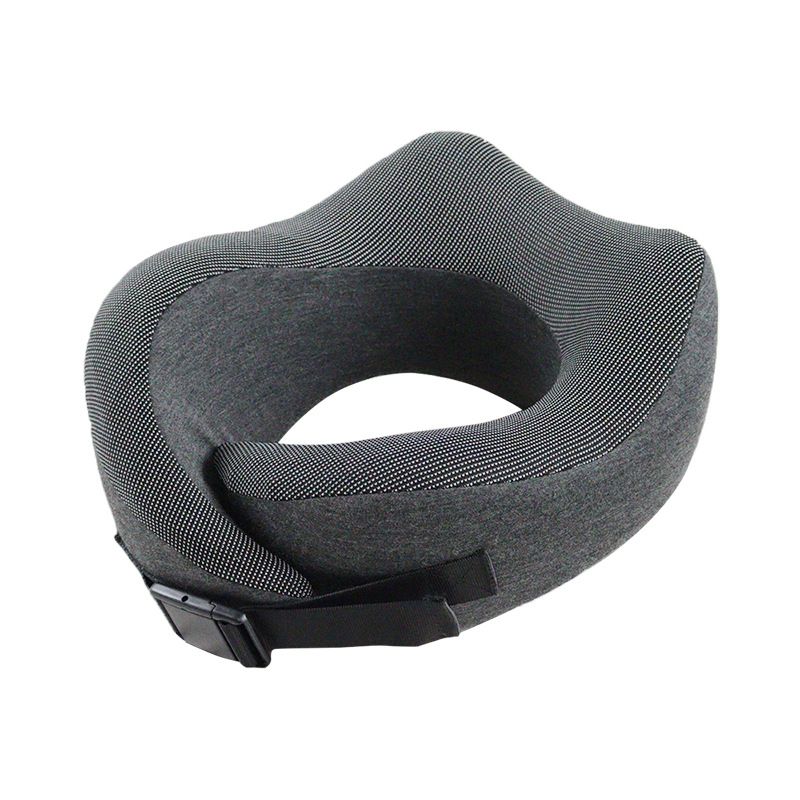 Cuscino a forma di U in memory foam, cuscino da viaggio per aereo, magnetico, in tessuto, protezione per il collo, cuscino creativo a forma di U_voghion.com