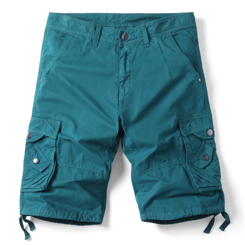 Premium Products 2025 Summer New Men's Loose Casual European Size Work Shorts With Multiple Pockets And 5/4 Middle Pants_voghion.com