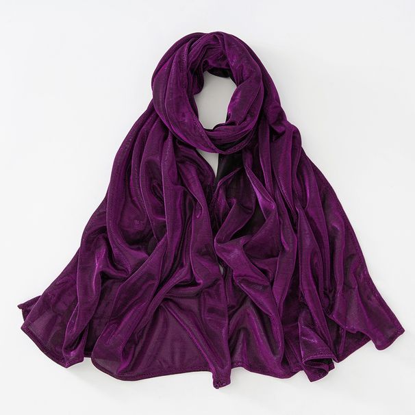Apparel Accessories High Grade Bright Silk Long Scarf Ethnic Shawl Polyester Muslim Breathable Female Headscarf Hemming Scarf_voghion.com