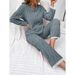 Pajamas Autumn And Winter Warm Thickened Explosive Twist Flannel Women's Loungewear Set_voghion.com