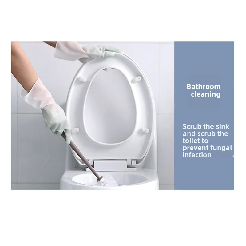 Household dishwashing gloves men and women waterproof thickened durable summer kitchen laundry rubber thin milk cleaning gloves_voghion.com