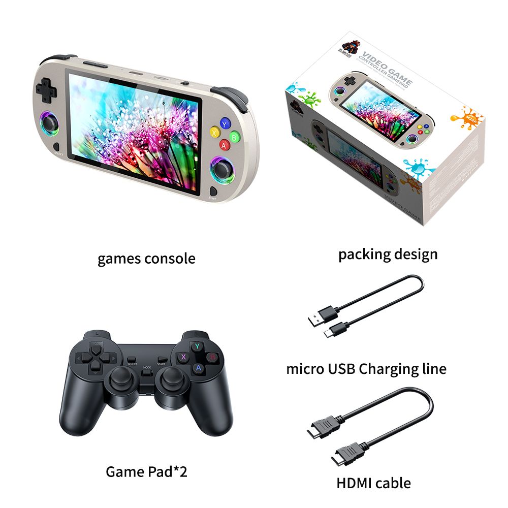 2025 Neue tragbare 5-Zoll-HD-IPS-Handheld-Spielekonsole M22Pro mit Stick-Player_voghion.com