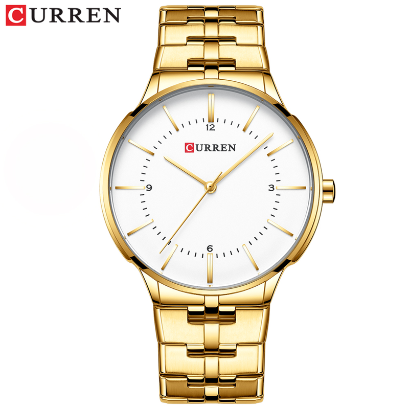 est Quartz es Luxury     Gold  for Men Simple Business Wrist Mens Clock 2019_voghion.com