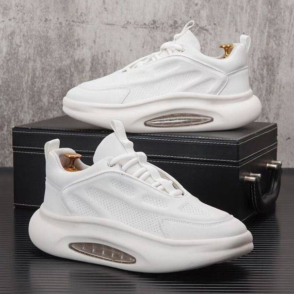 Air Cushion White Shoes Spring New Men S Popular Dad Platform Sneakers Soft Sole Casual_voghion.com
