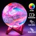 3D Printing Galaxy Moon Lamp Moon Night Light Kids Night Light 16 Color Change Touch and Remote Control Galaxy Light As a Gift_voghion.com