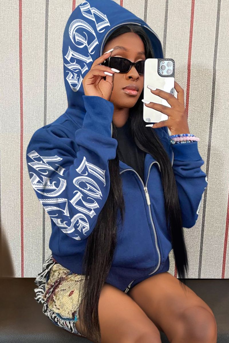 Damen-Hoodie-Set aus Fleece mit Reißverschluss und Kapuze_voghion.com