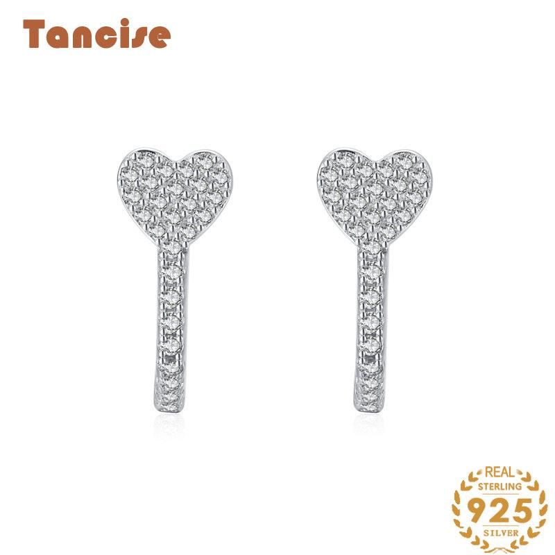 Tancise Silber Zirkon Ohrringe Tropfen Ohrringe für Frauen Hochzeit Party Geschenke_voghion.com