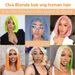 wig 613 bob13x4 front lace wig full head set real person wig short hair_voghion.com
