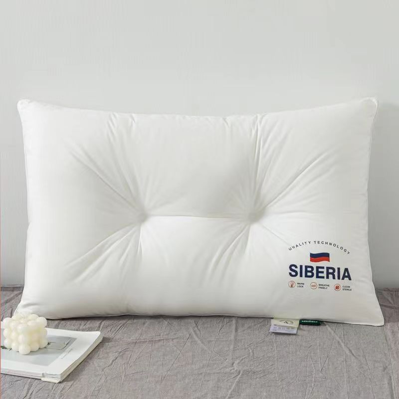 Pillow Set (2-Pack) - 100% Cotton Hypoallergenic & Orthopedic Neck Support A-Class Certified For Baby & Adult Use (48x74cm Medium Firmness White)​​_voghion.com