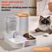 Wasserspender für Katzen, automatischer Futterspender, integriertes Futterbecken, Napf für Hunde und Katzen, feuchtigkeitsbeständiger Mund, Futternapf für Haustiere_voghion.com
