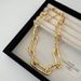 Style Sasa French High-End Heavy Craft Cuban Texture Necklace Light Luxury Niche Thick Clavicle Chain For Women_voghion.com